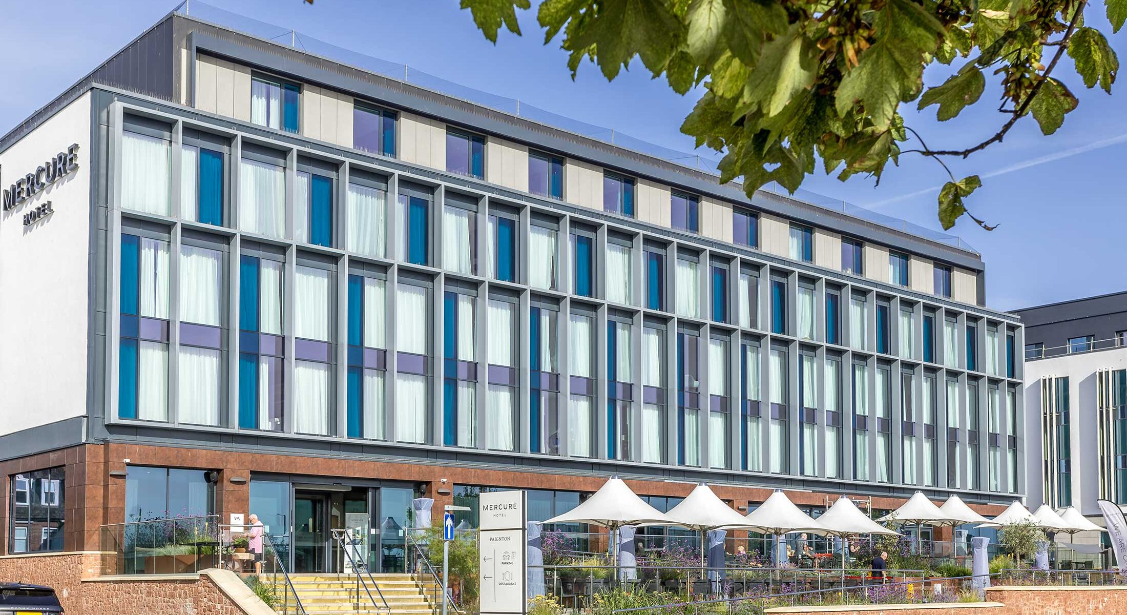 Exterior facade overlooking the bar terrace